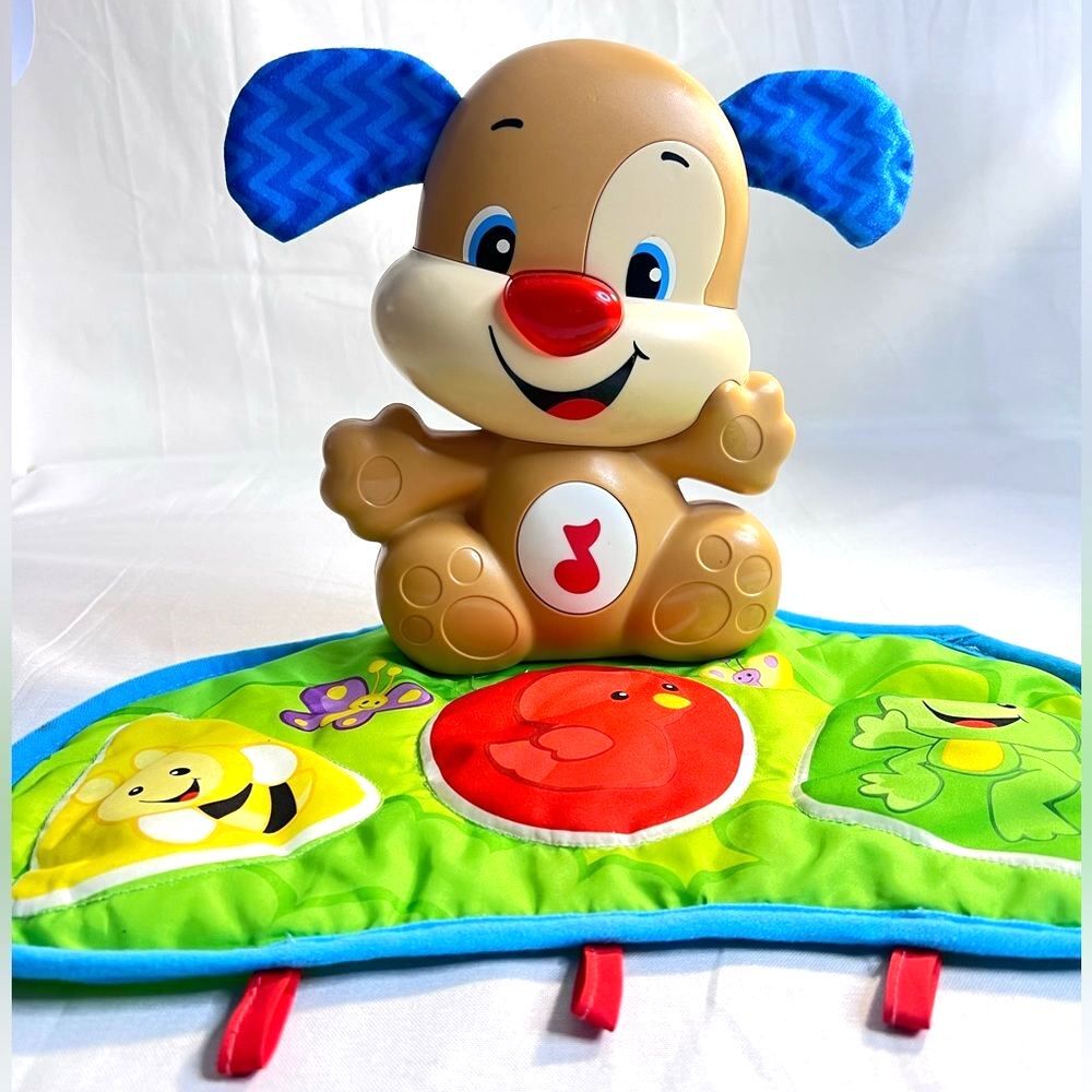 Fisher-Price Colorful Musical Puppy with Play Mat learning active musical tested